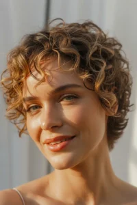 Curly Pixie with Natural Air-Dry Texture