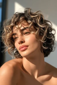 Curly Shag with Short Face-Framing Pieces