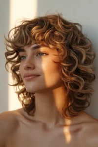 Curly Shag with Wispy Bangs