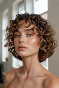 Curly Short Bob