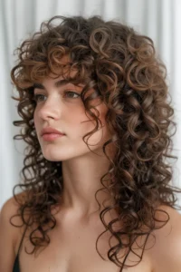 Curly Wolf Cut with Natural Air-Dry Texture
