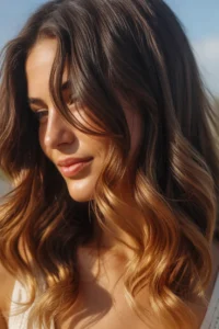 Deep Brown with Golden Ends