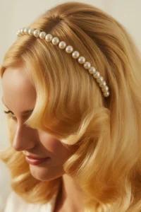 Elegant Blonde Headband Style