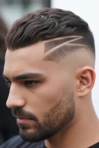 Faded Mullet with Beard Blend