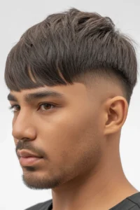 Faded Mullet with Fringe
