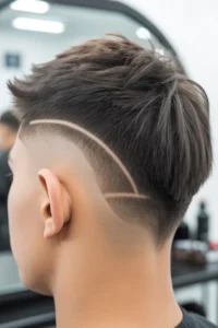 Faux Hawk Faded Mullet