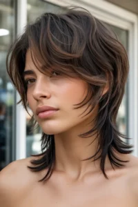 Layered Cut with Soft Mullet Shape