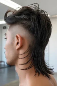Long Back Faded Mullet