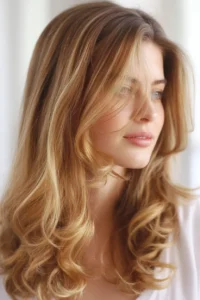 Long Layered Hair with Highlights
