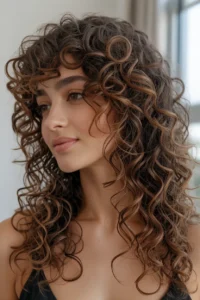 Long Layers With Defined Curl Clumps
