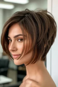 Long Pixie Bob with Crown Volume