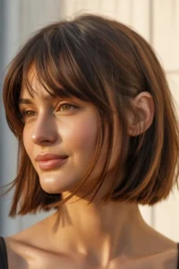 Long Pixie Bob with Curtain Bangs