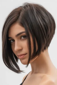 Long Pixie Bob with Deep Side Part