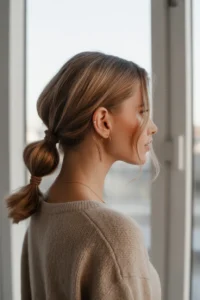 Low Twisted Ponytail