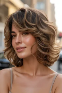 Medium Shag for Thick Hair