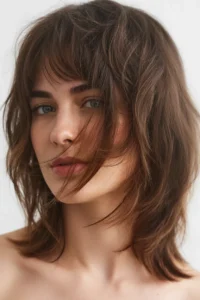 Medium Shag with Wispy Bangs