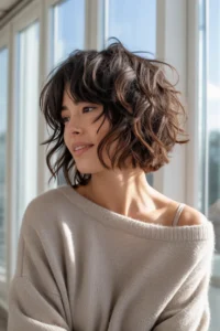 Messy Choppy Bob With Volume