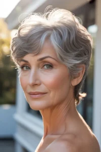 Natural Gray Pixie