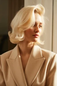 Old Money Blonde with Minimal Soft Waves