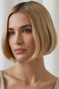 Old Money Bob with Ash Blonde Tone