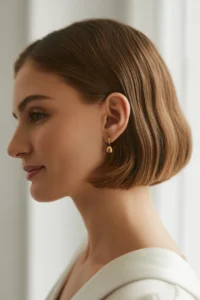 Old Money Bob with Sleek Tuck Behind Ear