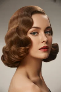 Old Money Bob with Vintage Glam Waves