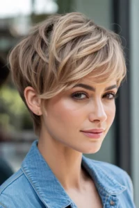 Pixie Cut With Volume Layers