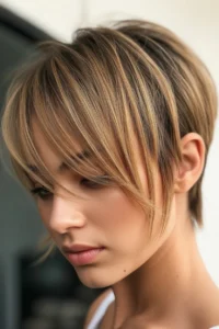 Pixie With Long Bangs