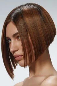 Razor Bob with Sharp Angled Front