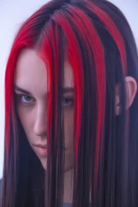 Red Skunk Hair Streaks