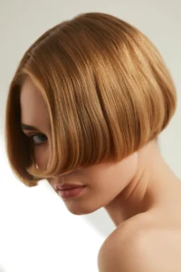 Rounded Bob with Tucked Ends