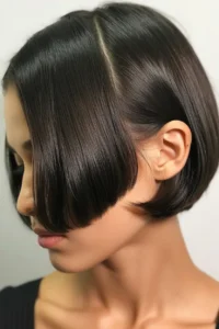 Short Bob With Side Part