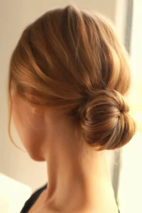 Short Hair Low Bun