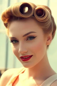 Short Hair Pin-Up Rolls
