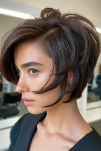 Short Hair With Deep Side Part