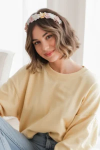 Short Hair With Headband Style