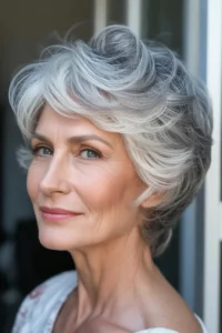 Short Layered Cut with Volume Crown