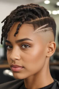 Short Locs with Fade