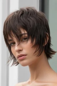 Short Shag + Bangs + Razor Texture