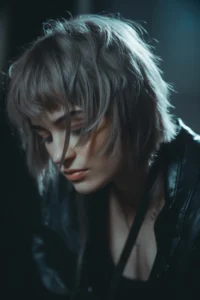 Short Shag + Micro Bangs