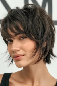 Short Shag With Curtain Fringe