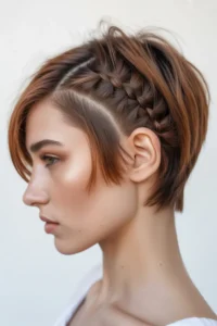 Side Braided Pixie