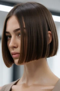 Sleek Blunt Bob