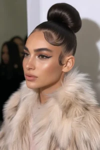 Sleek High Bun With Snatched Edges