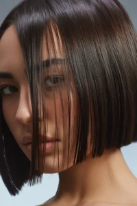Sleek Razor Bob (Glass Hair Finish)