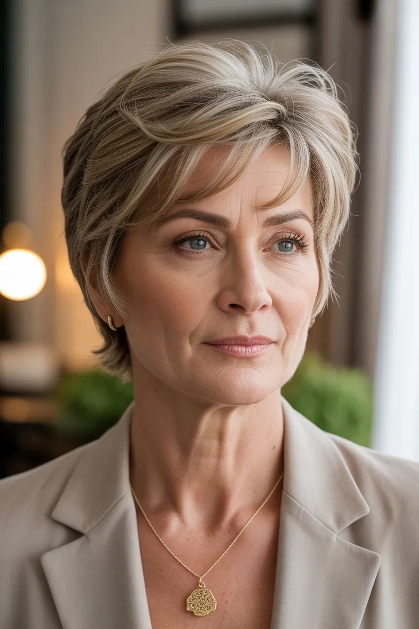 Soft Layered Pixie Cut