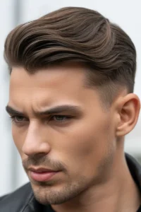 Subtle Mullet with Clean Brush Back