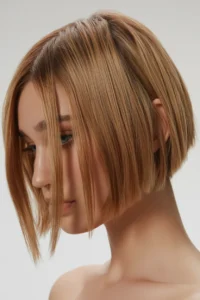 Textured Choppy Bob With Blunt Ends