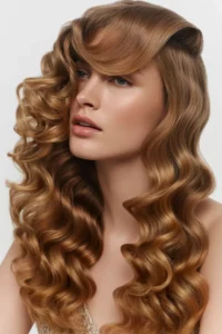 Thick Side-Swept Curls