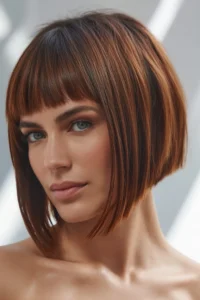 Undercut Bob with Bangs
